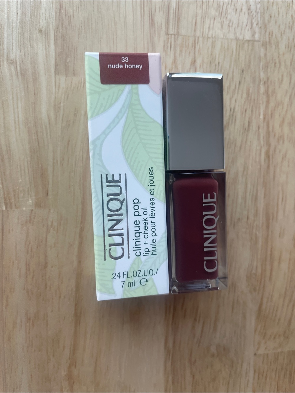 Clinique Pop Lip + Cheek Oil - Deep Berry Red
